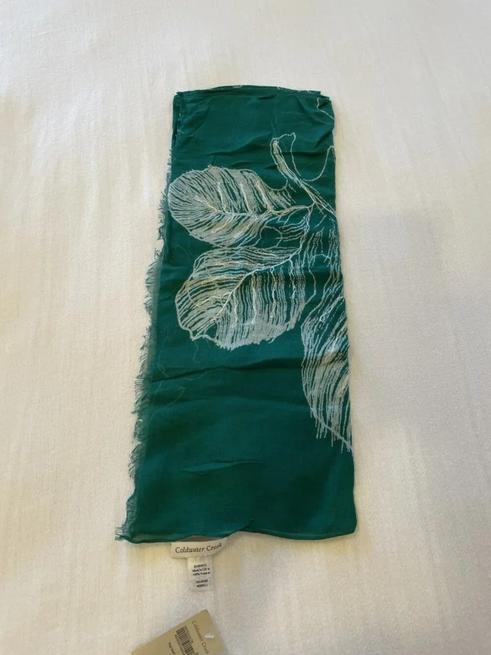 Coldwater Creek Big Leaf Scarf
